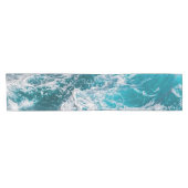 Blauwe Ocean Summer Waves Korte Tafelloper (Horizontaal)
