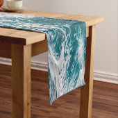 Blauwe Ocean Summer Waves Korte Tafelloper (Voorbeeld)