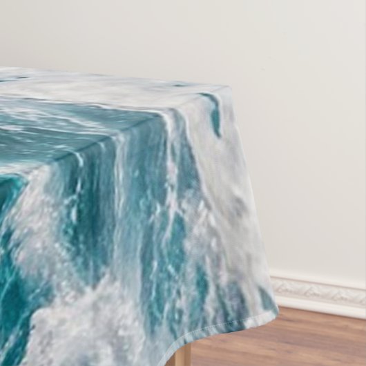 Blauwe Ocean Summer Waves Tafelkleed (Voorbeeld)