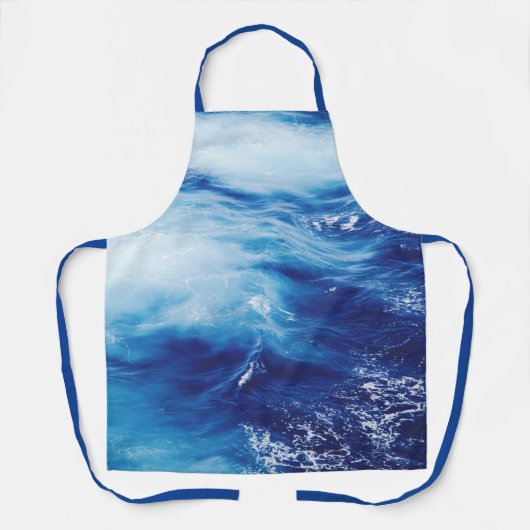 Blauwe oceanfotografie schort (Voorkant)
