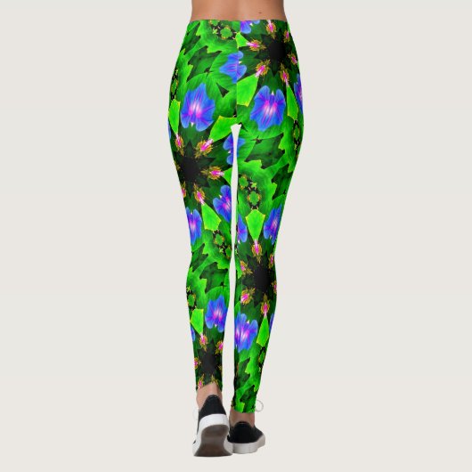 blauwe ochtend groen leggings (Achterkant)