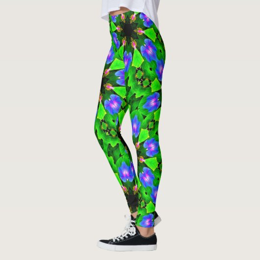 blauwe ochtend groen leggings (Links)