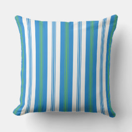 Blauwe ochtend in glorie, deckstoel Stripe Pillow Kussen
