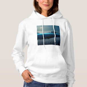 blauwe ochtend wazige mist hyper echte 4.000 rand hoodie
