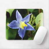 Blauwe ochtendgloren muismat (Met muis)