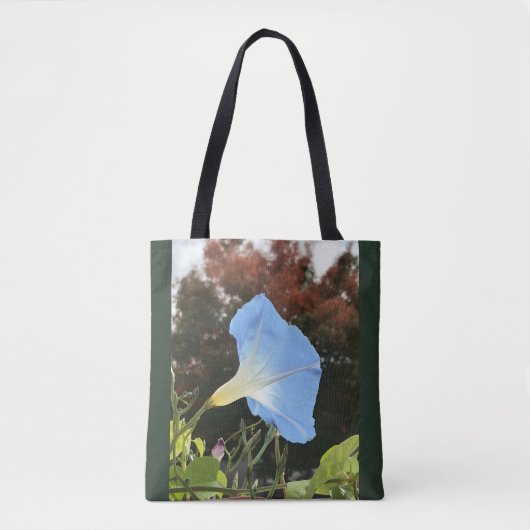 Blauwe ochtendglorie tote bag (Voorkant)