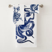 Blauwe octopus bad handdoek (Insitu)