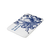 Blauwe octopus badmat (Gekanteld)