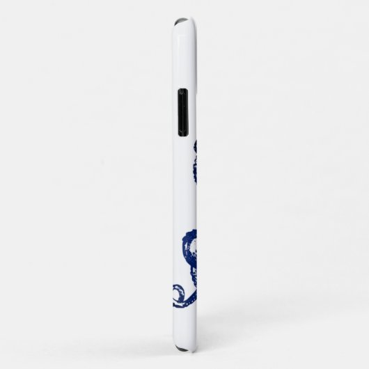 Blauwe octopus Case-Mate iPhone case (Achterkant/rechts)