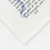 Blauwe octopus fleece deken (Hoek)