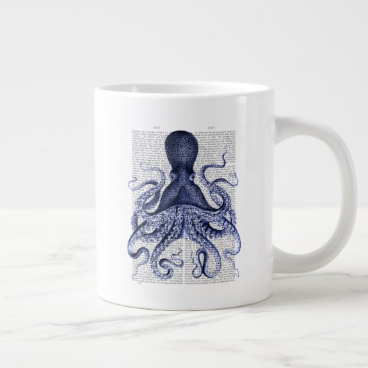 Blauwe octopus grote koffiekop (Rechts)