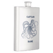 Blauwe octopus illustratie, aangepaste naam en kap flacon (Rechts)