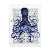 Blauwe octopus magneet (Verticaal)
