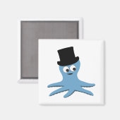 Blauwe octopus magneet (Voorkant / Achterkant)