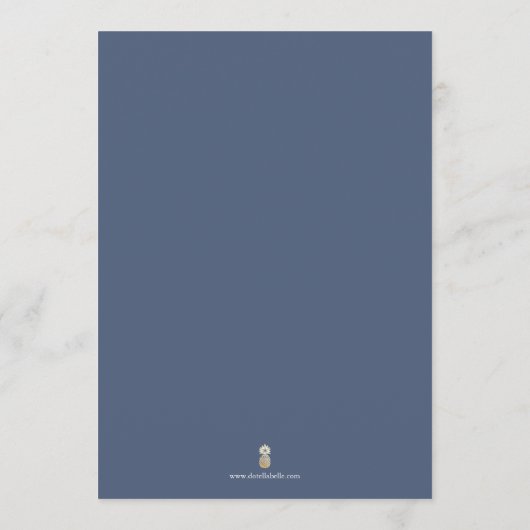 Blauwe octopus menu (Achterkant)