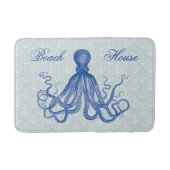  Blauwe Octopus met Anchors Beach House Badmat (Voorkant)