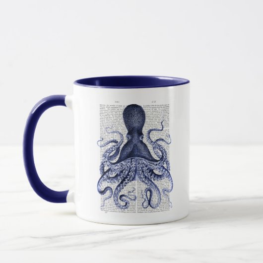 Blauwe octopus mok (Links)