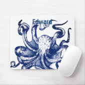Blauwe octopus muismat (Met muis)