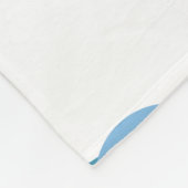 Blauwe Octopus Naam Milestone Fleece Deken (Hoek)