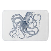 Blauwe octopus nautical illustratie badmat (Voorkant)