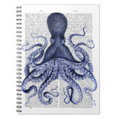 Blauwe octopus notitieboek (Voorkant)