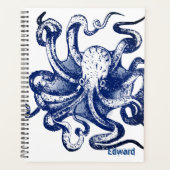 Blauwe octopus planner (Voorkant)