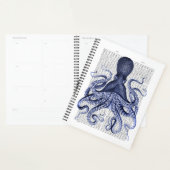 Blauwe octopus planner (Display)