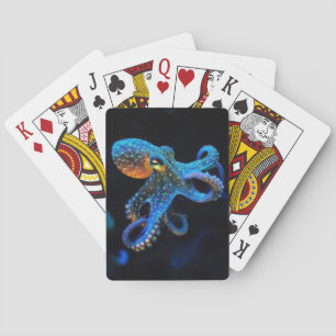 Blauwe Octopus Pokerkaarten