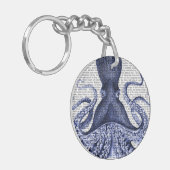 Blauwe octopus sleutelhanger (Voorkant Links)