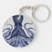 Blauwe octopus sleutelhanger (Achterkant)