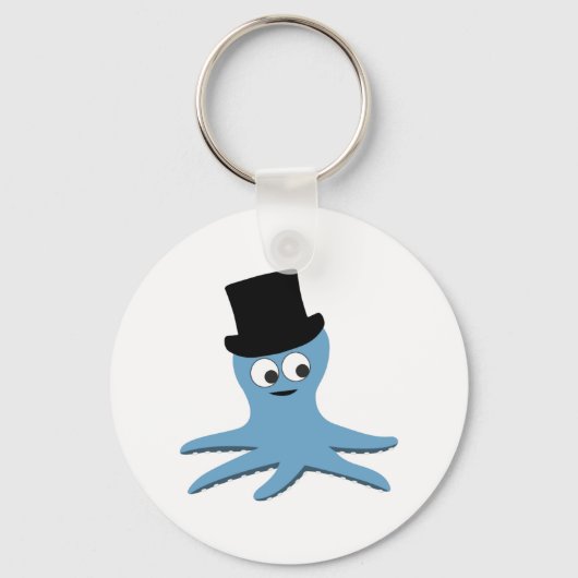 Blauwe octopus sleutelhanger (Voorkant)