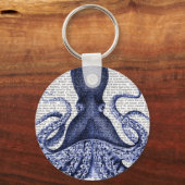 Blauwe octopus sleutelhanger (Voorkant)