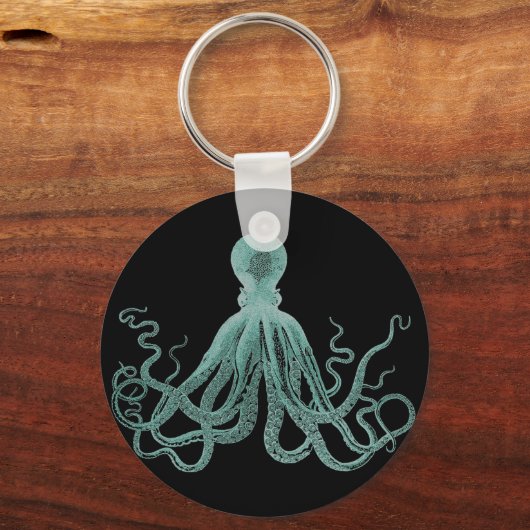 Blauwe octopus Sleutelhanger (Voorkant)
