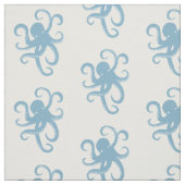 Blauwe octopus stof (Swatch)
