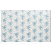 Blauwe octopus stof (Fat Quarter)