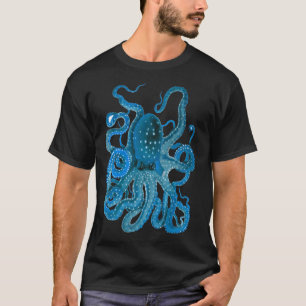 Blauwe Octopus T-shirt