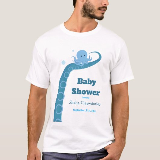 Blauwe octopus | T-shirt voor Mannen (Voorkant)