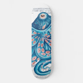Blauwe octopus Tentacles  kaart Nautical Art Persoonlijk Skateboard (Voorkant)