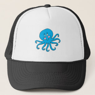 blauwe octopus trucker pet