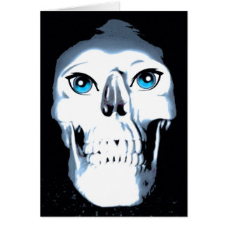 Blauwe oestische schedel