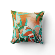 Blauwe of cyaanstrepen over roodroodachtig sinaasa