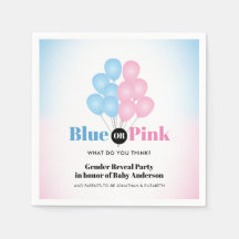 Blauwe of roze ballonnen Genderfeest