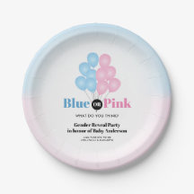 Blauwe of Roze Ballonnen Geslacht Reveal Feestje