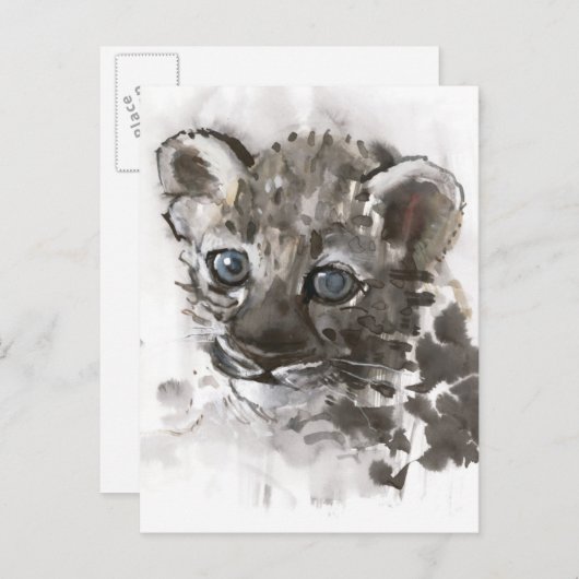 Blauwe ogen briefkaart (Voorkant / Achterkant)