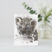 Blauwe ogen briefkaart (Staand voorkant)