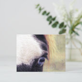 Blauwe ogen briefkaart (Staand voorkant)