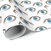 blauwe ogen cadeaupapier (Rol Hoek)