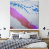 Blauwe ogen canvas afdruk (Insitu (Slaapkamer))