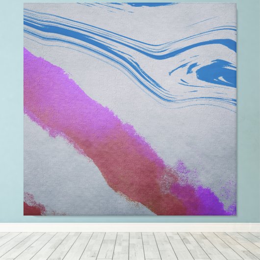 Blauwe ogen canvas afdruk (Insitu (Houten vloer))