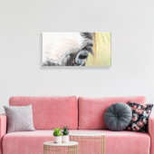 Blauwe ogen canvas afdruk (Insitu (Woonkamer))